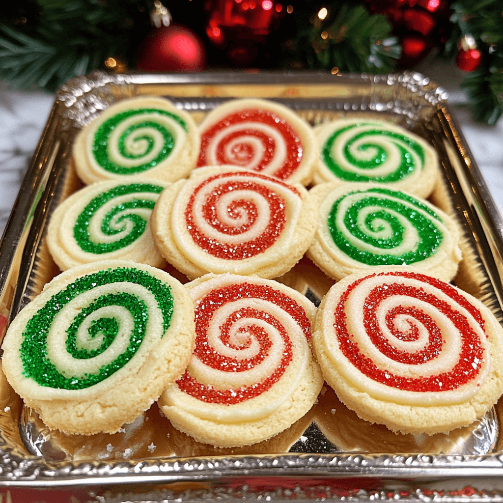 Christmas Swirl Butter Cookies