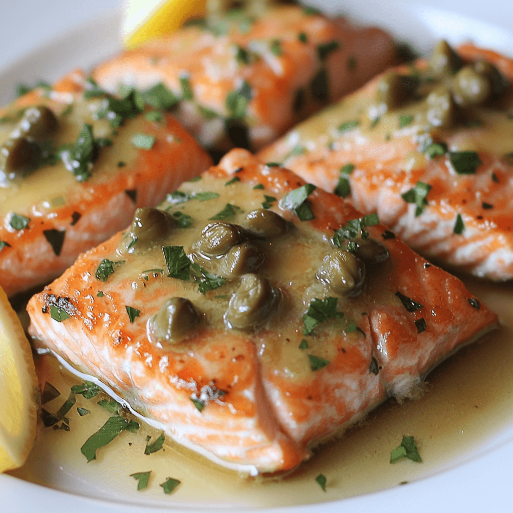 Creamy Salmon Piccata