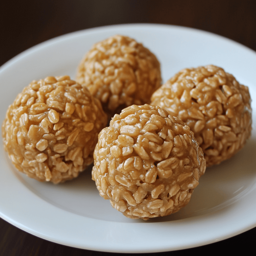 Peanut Butter Balls with Rice Krispies