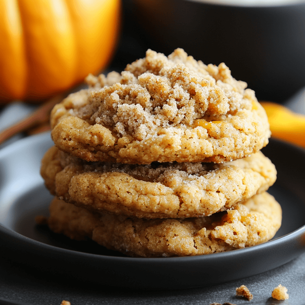 Pumpkin Coffee Cake Cookies