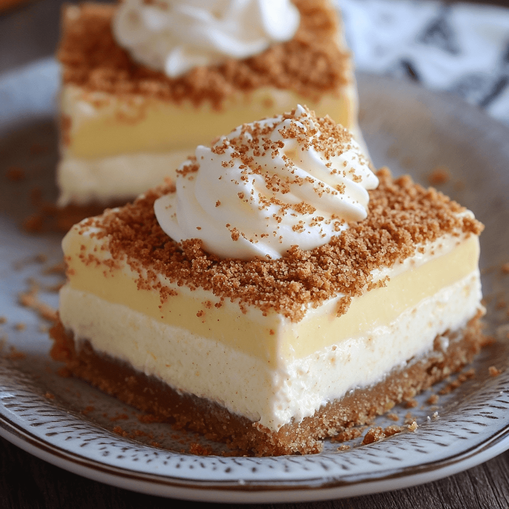 Vanilla Custard Cream Squares