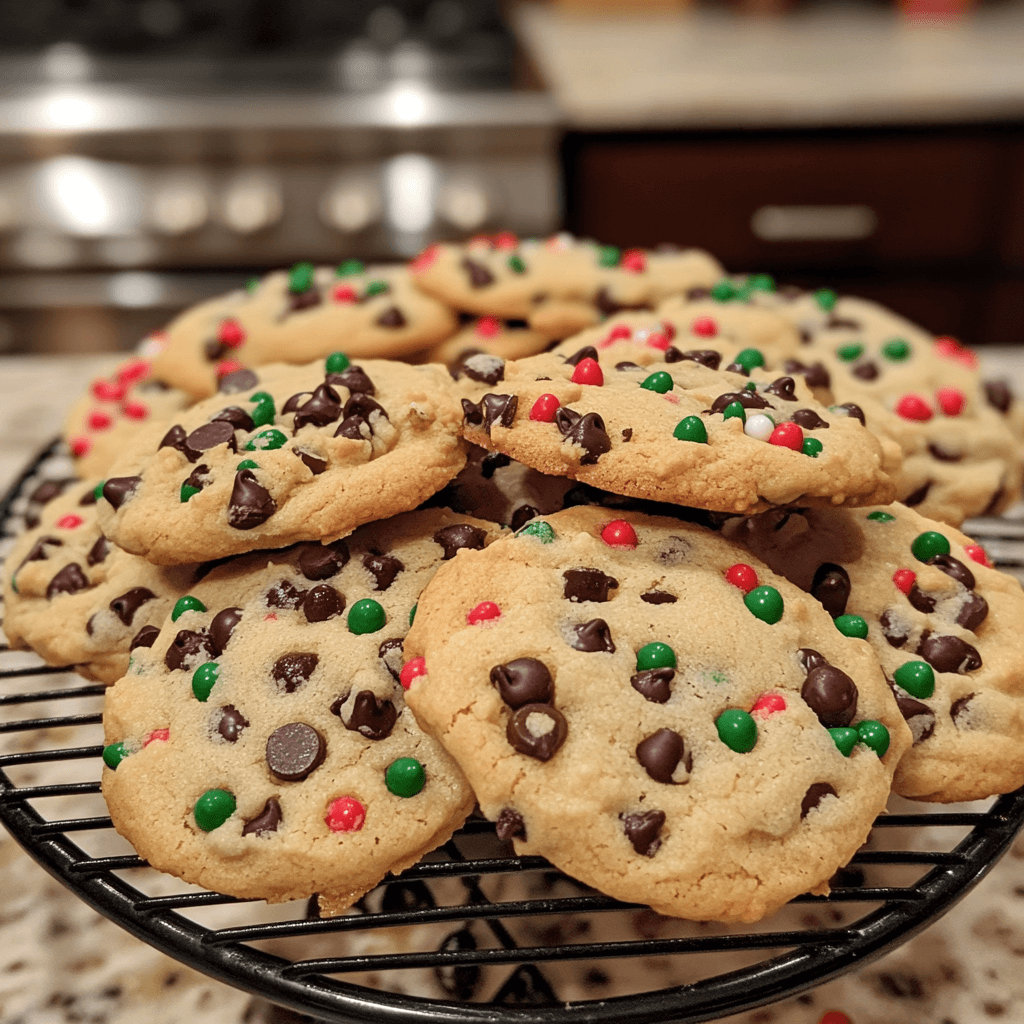 Christmas Chocolate Chip Cookies