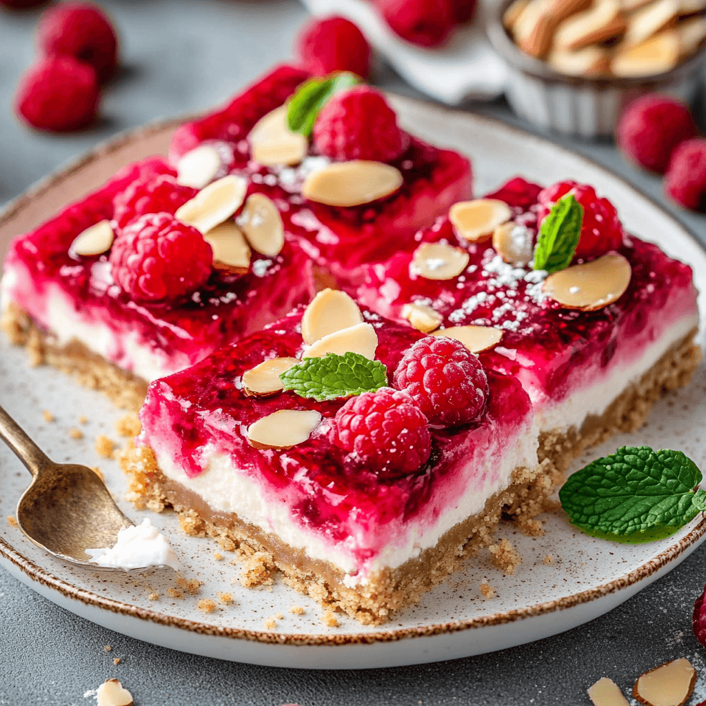 Heavenly Raspberry Cheesecake Bars