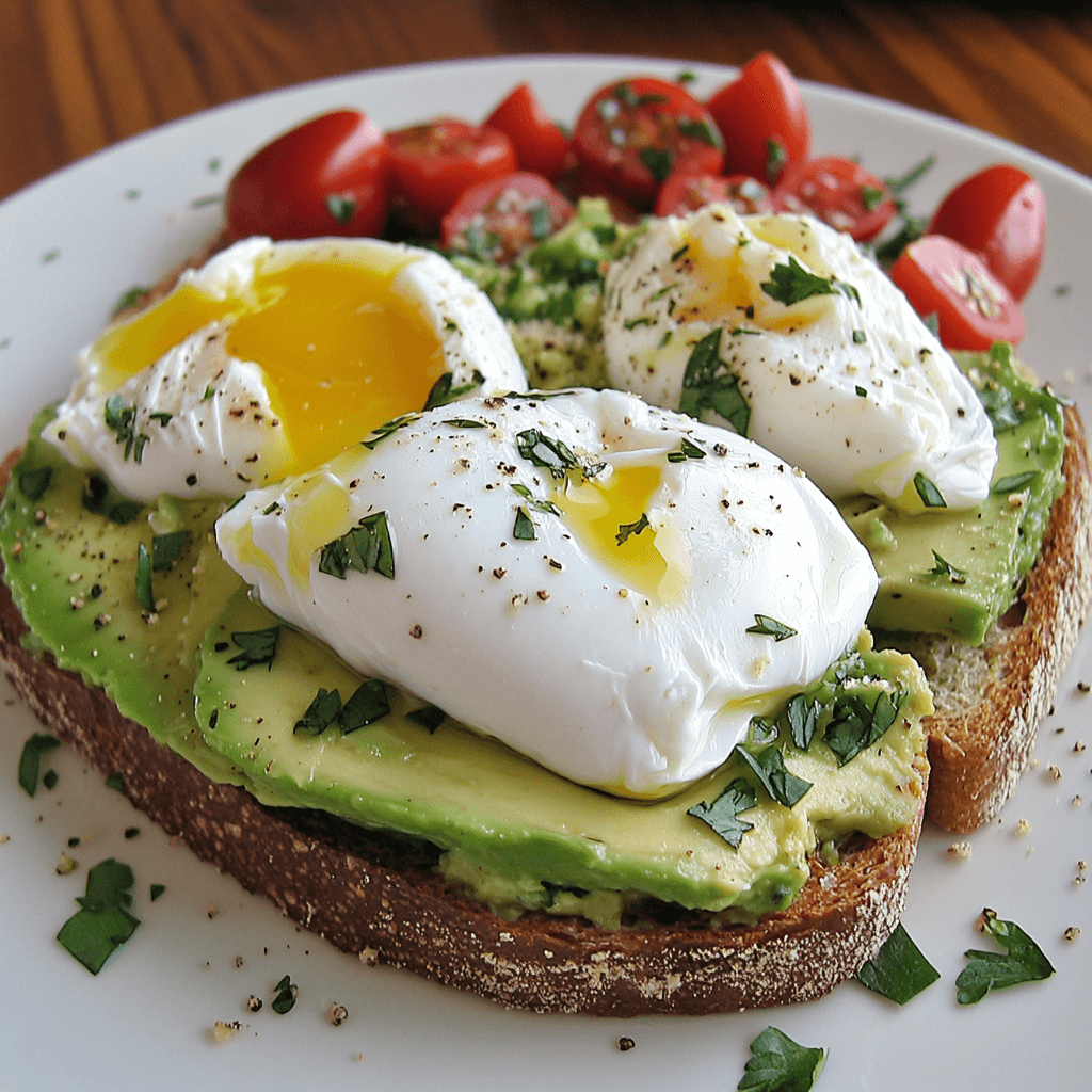 Avocado Toast with Poached Eggs