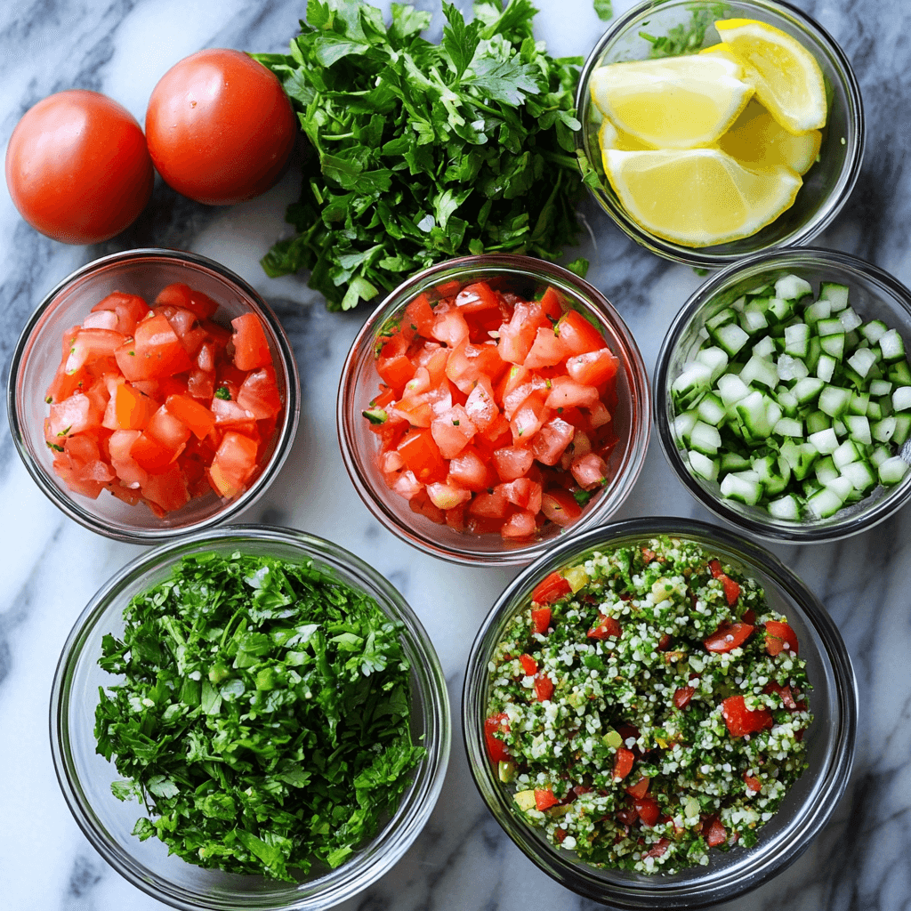 Tabbouleh Salad Ingredients