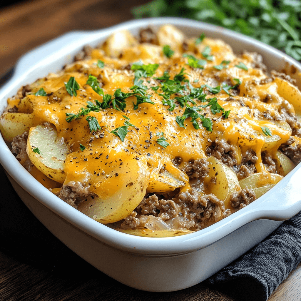 Hamburger Potato Casserole 