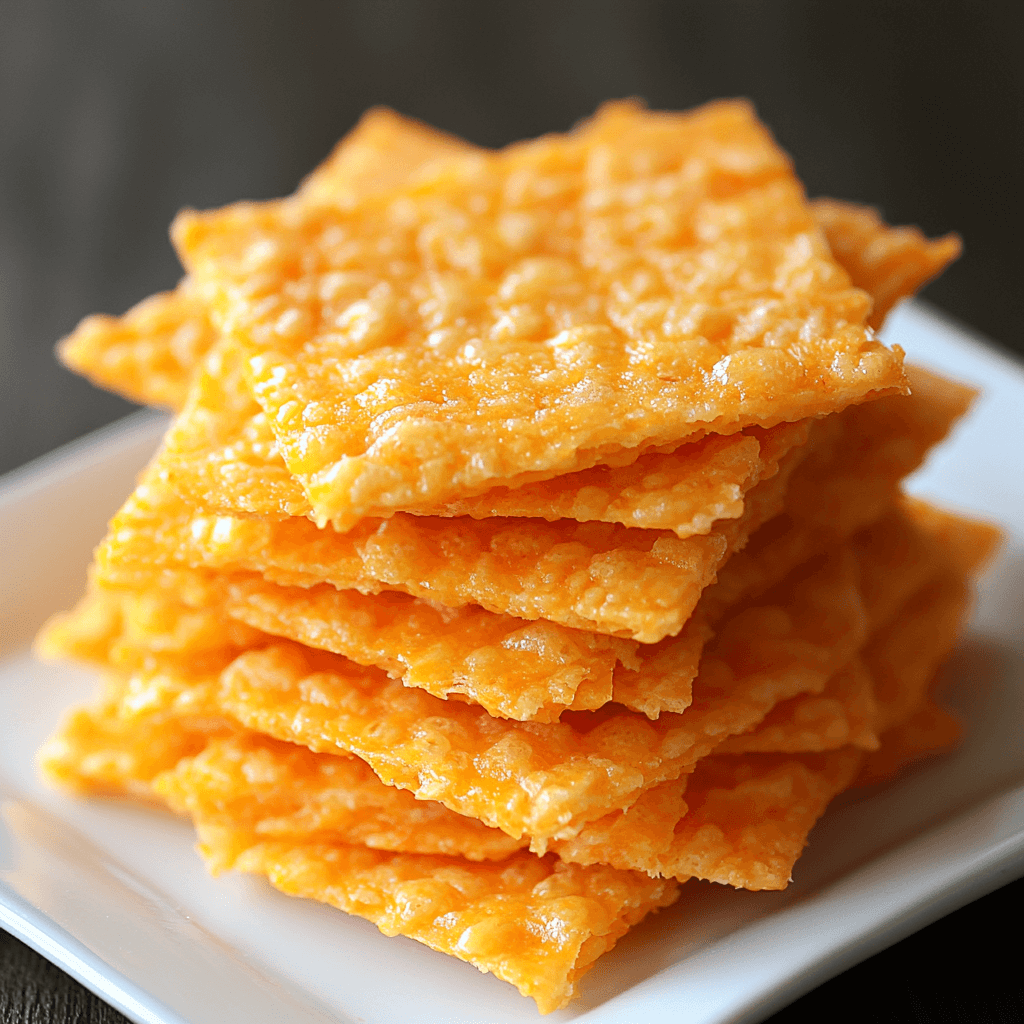 Rice Krispie Cheddar Crackers