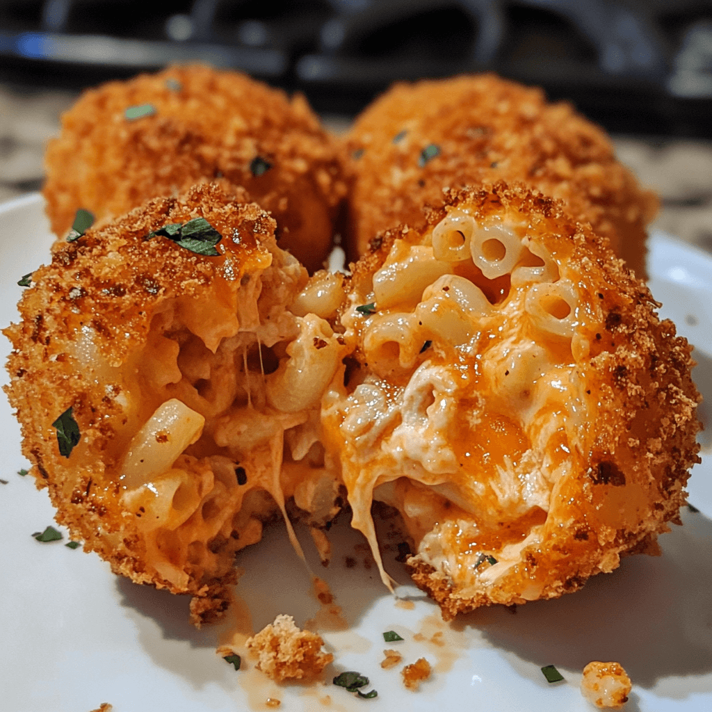 Spicy Buffalo Chicken Mac ‘n’ Cheese Bombs 