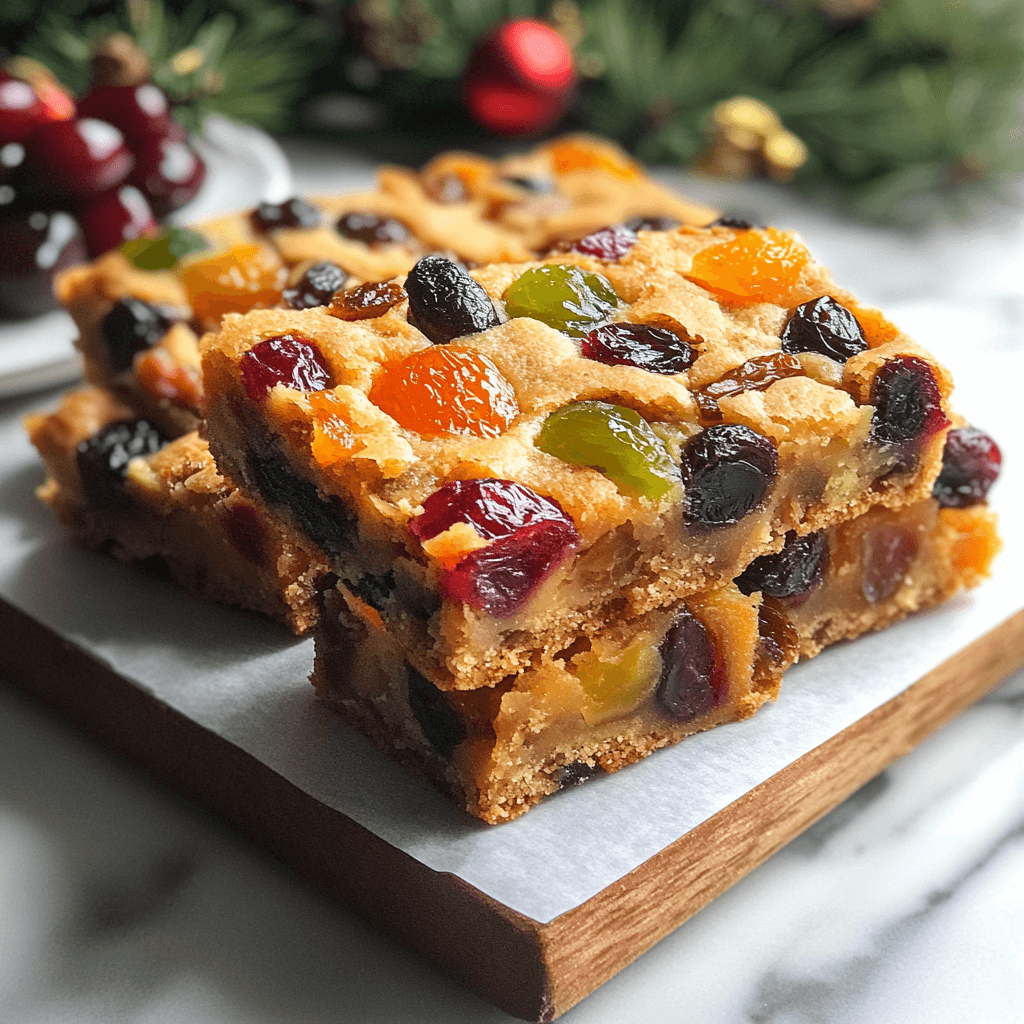 Fruitcake Bars