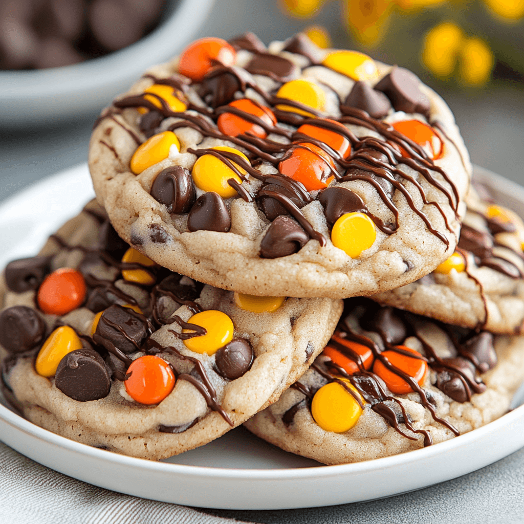 Gooey Reese's Cheesecake Cookies