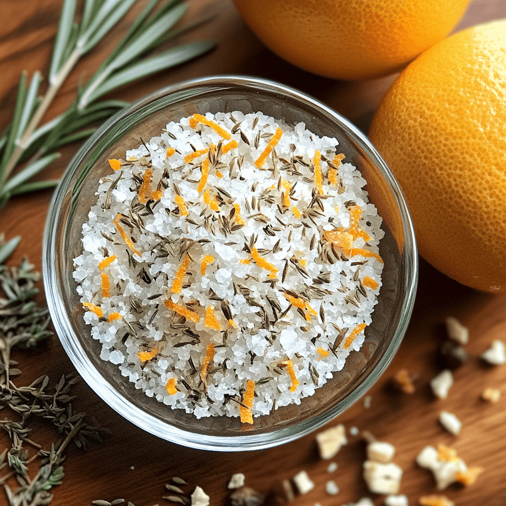 Rosemary Orange & Thyme Herb Salt with Zest 