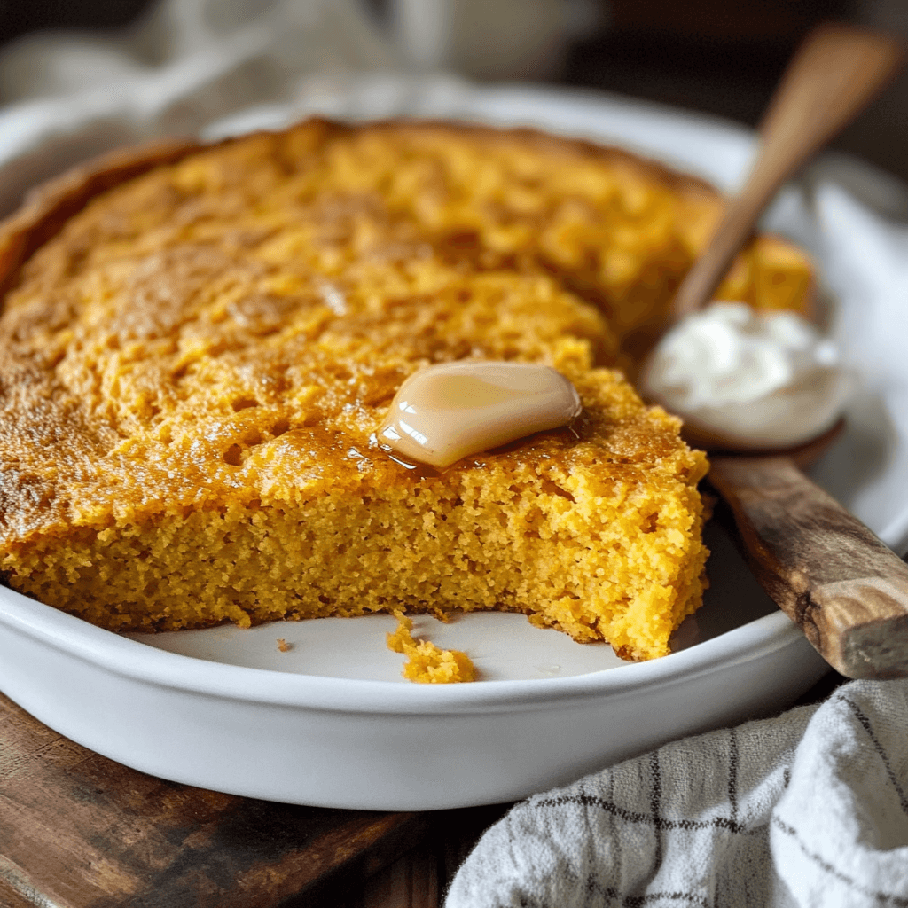 Honey Butter Sweet Potato Cornbread