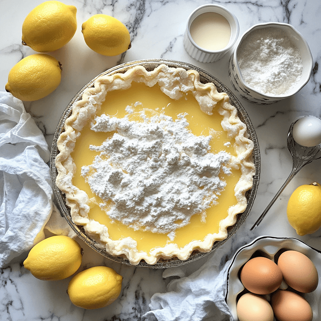 Lemon Angel Pie with a Twist ingredients