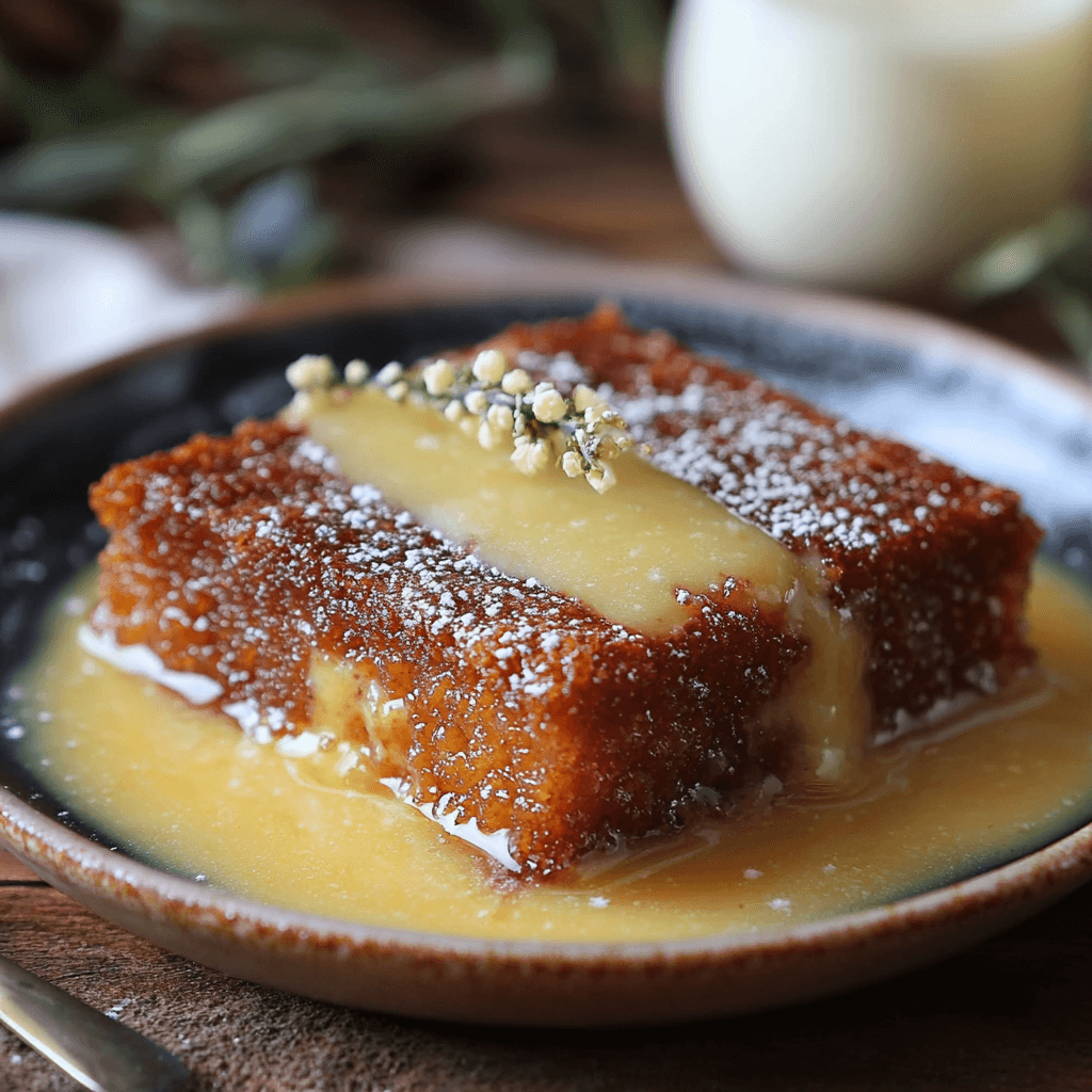 Malva Pudding with Custard Sauce