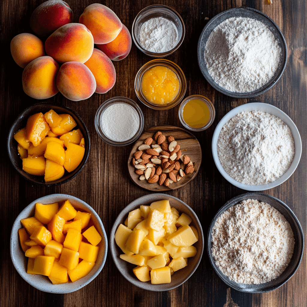 Peach Almond Buttermilk Bread with Peach Glaze