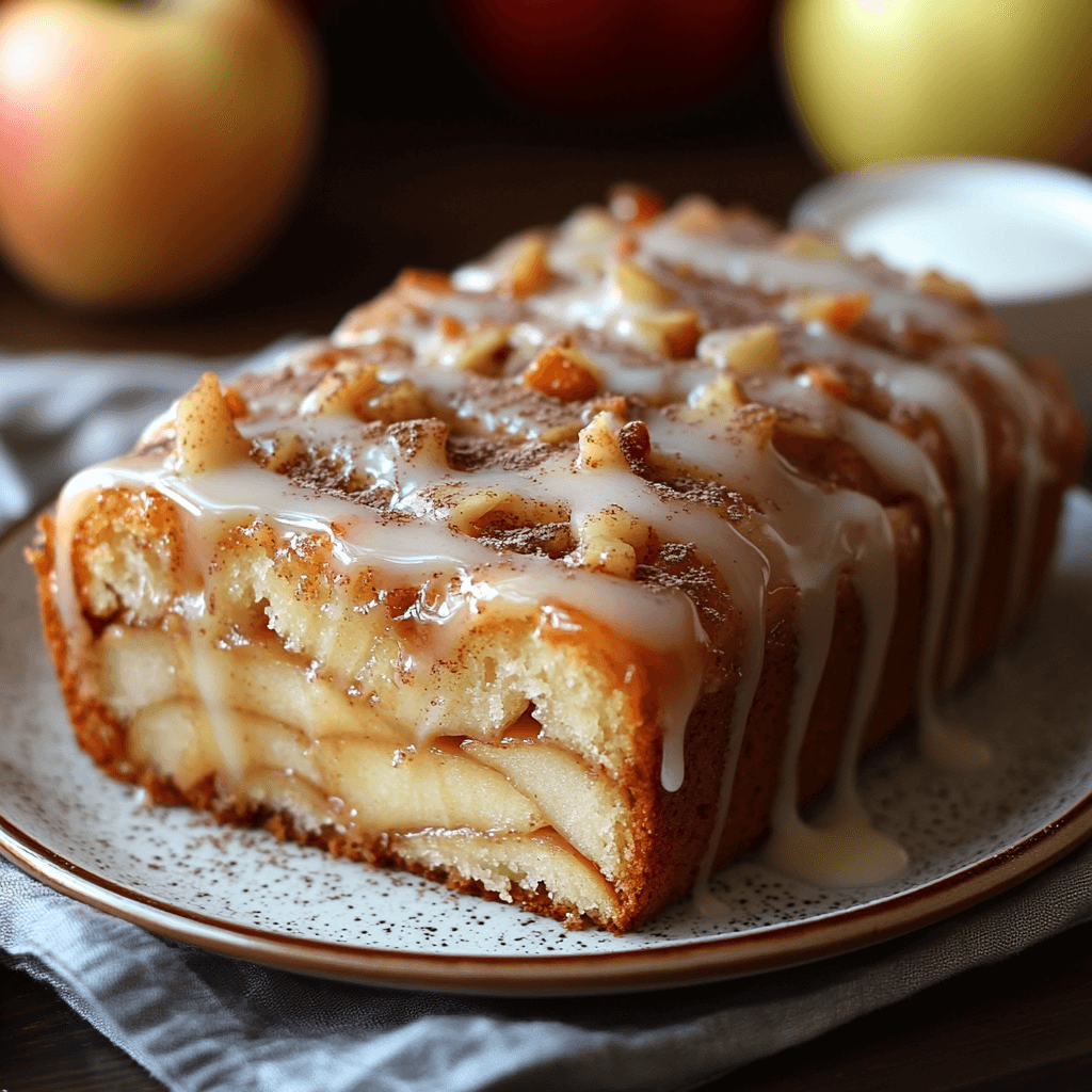 Apple Cinnamon Bread with Icing