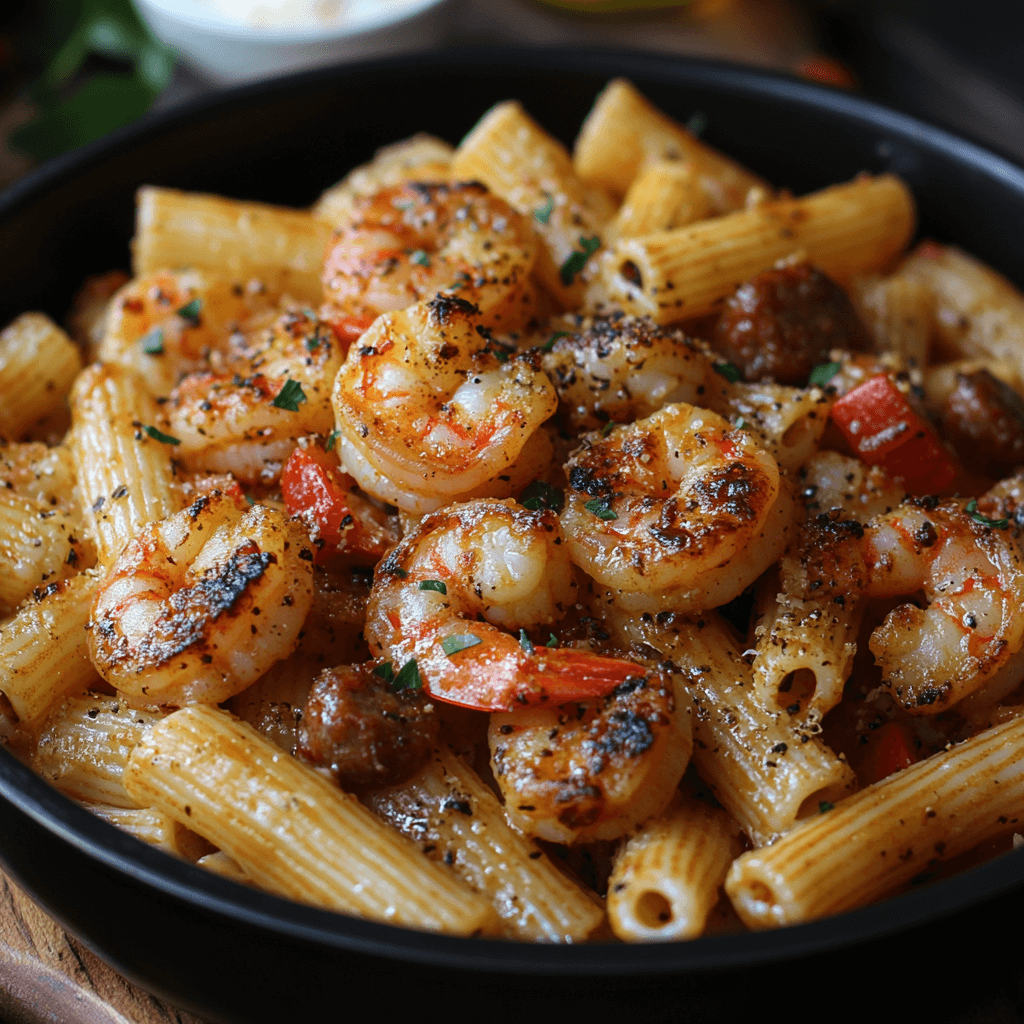 Cajun Shrimp and Sausage One-Pot Pasta