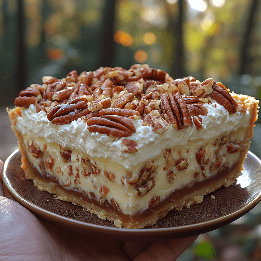 Caramel Pecan Delight Pie