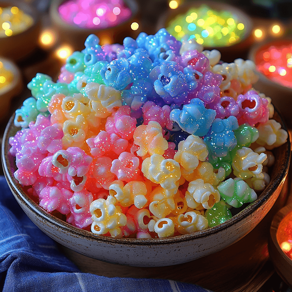 Glow Galaxy Neon Popcorn A Colorful