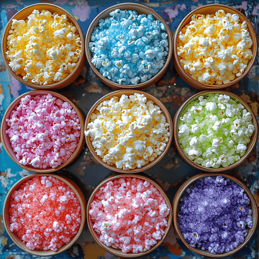 Glow Galaxy Neon Popcorn A Colorful ingredients