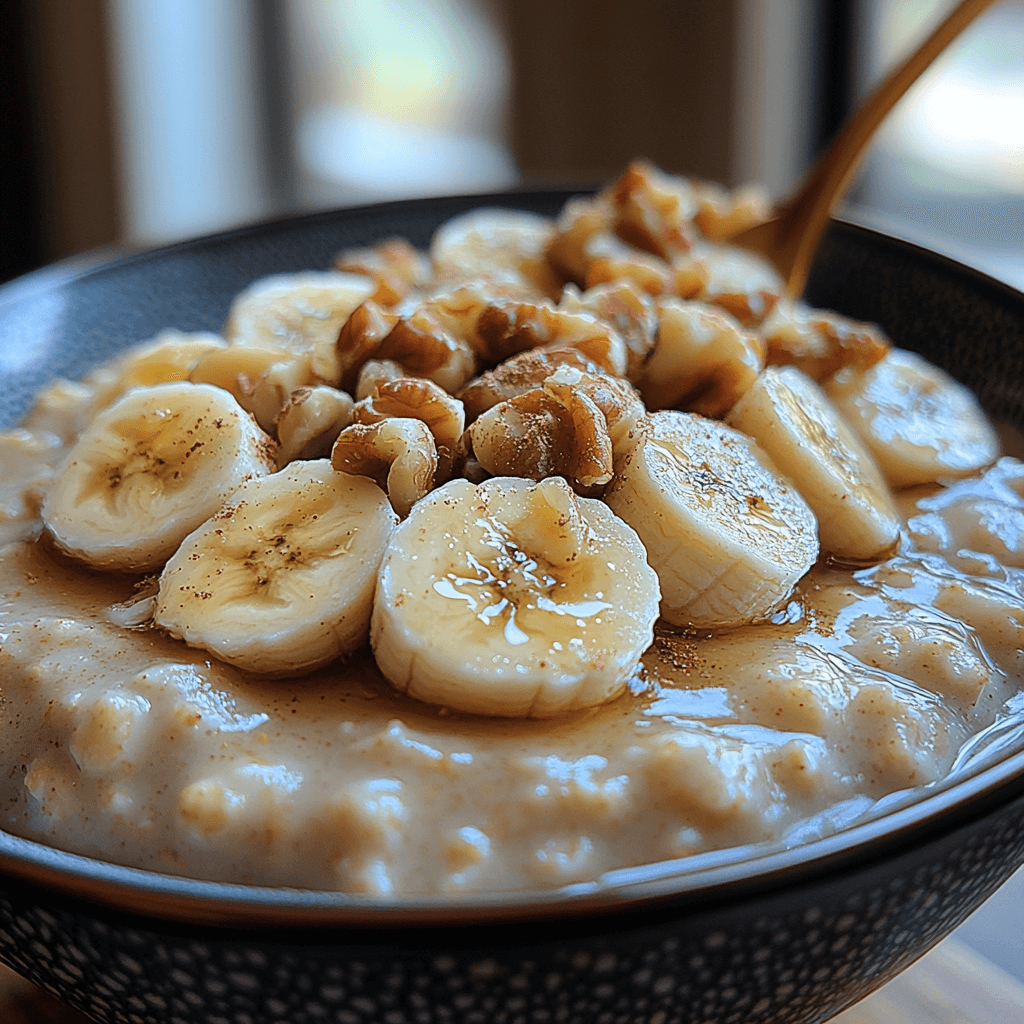Maple Cinnamon Banana Oatmeal