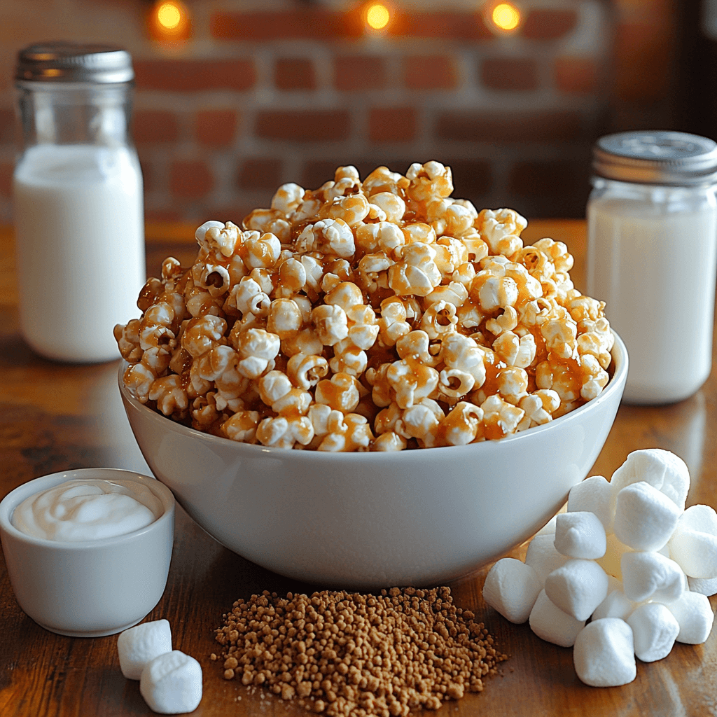 Marshmallow Caramel Corn ingredients