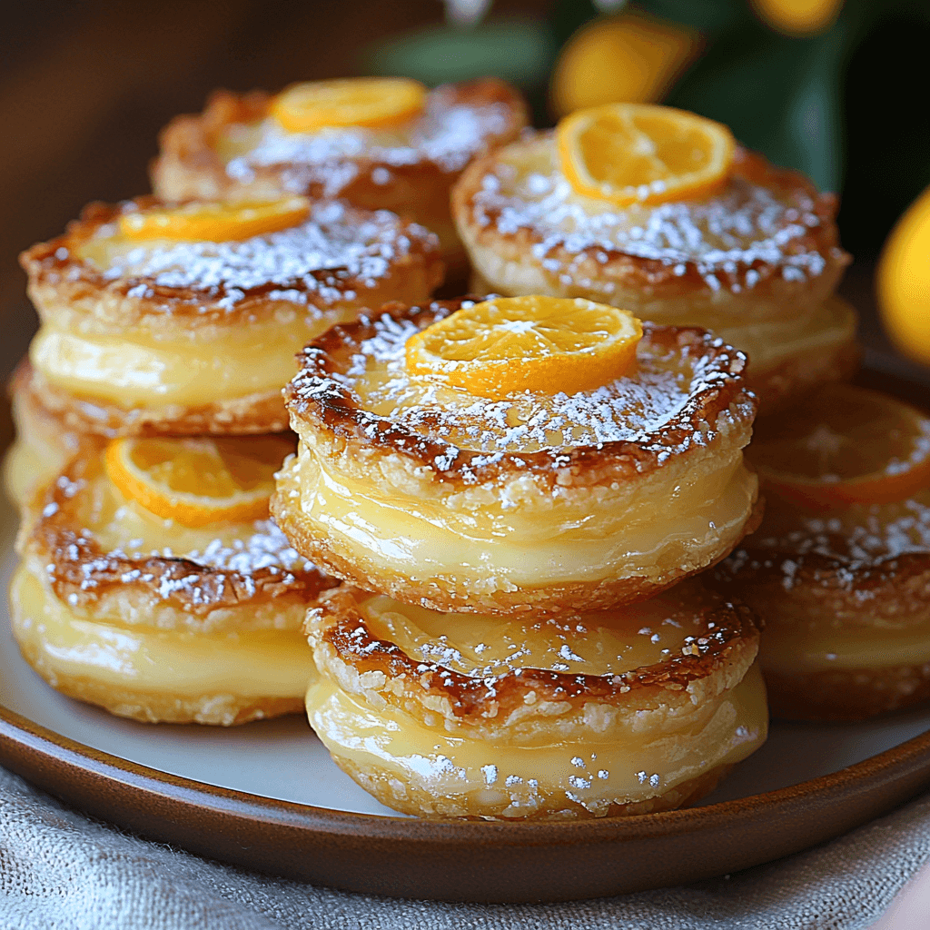 Mini Orange Cream Impossible Pies