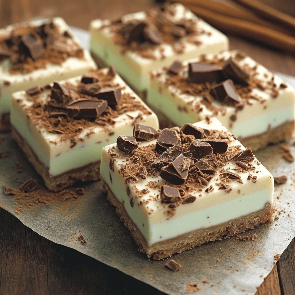 Peppermint Crisp Milk Tart Bars