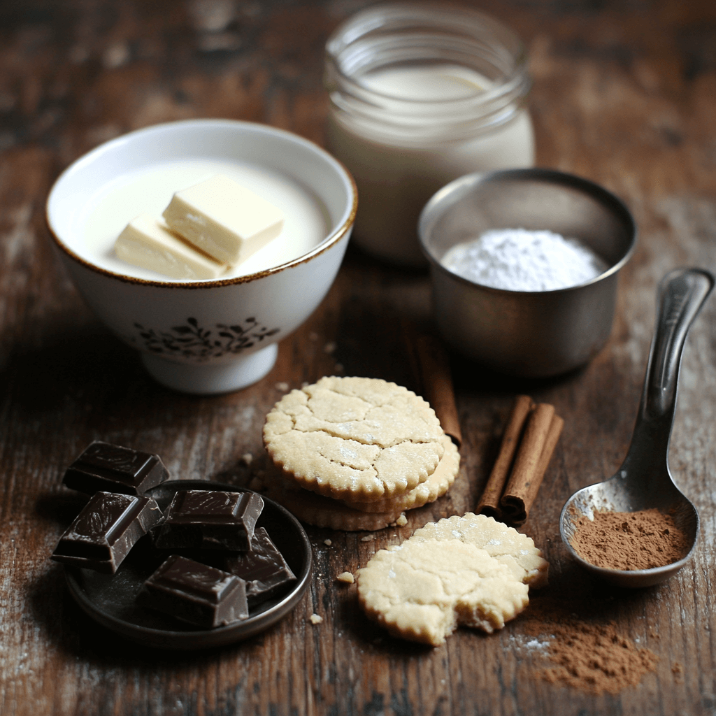 Peppermint Crisp Milk Tart Bars ingredients