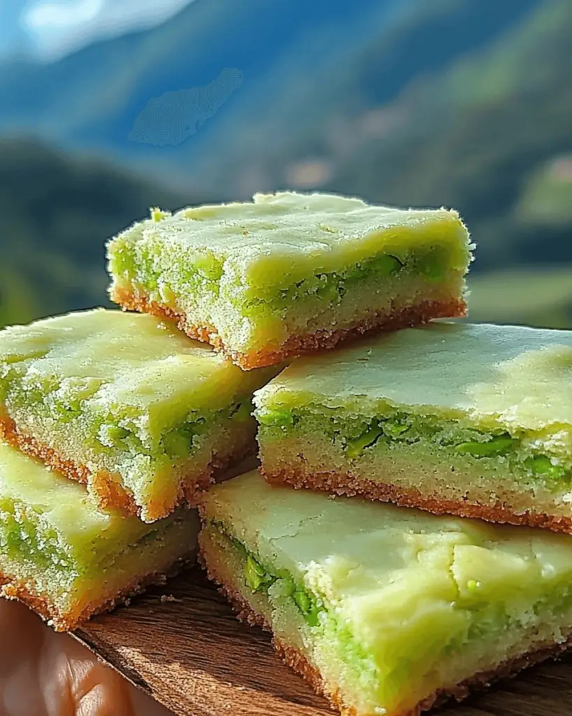 Pistachio Sugar Cookie Bars