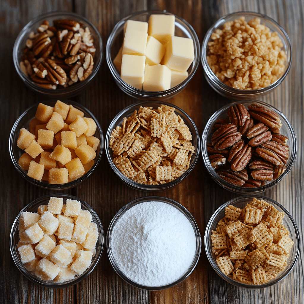 Praline Crunch with a Nutty Twist ingredients