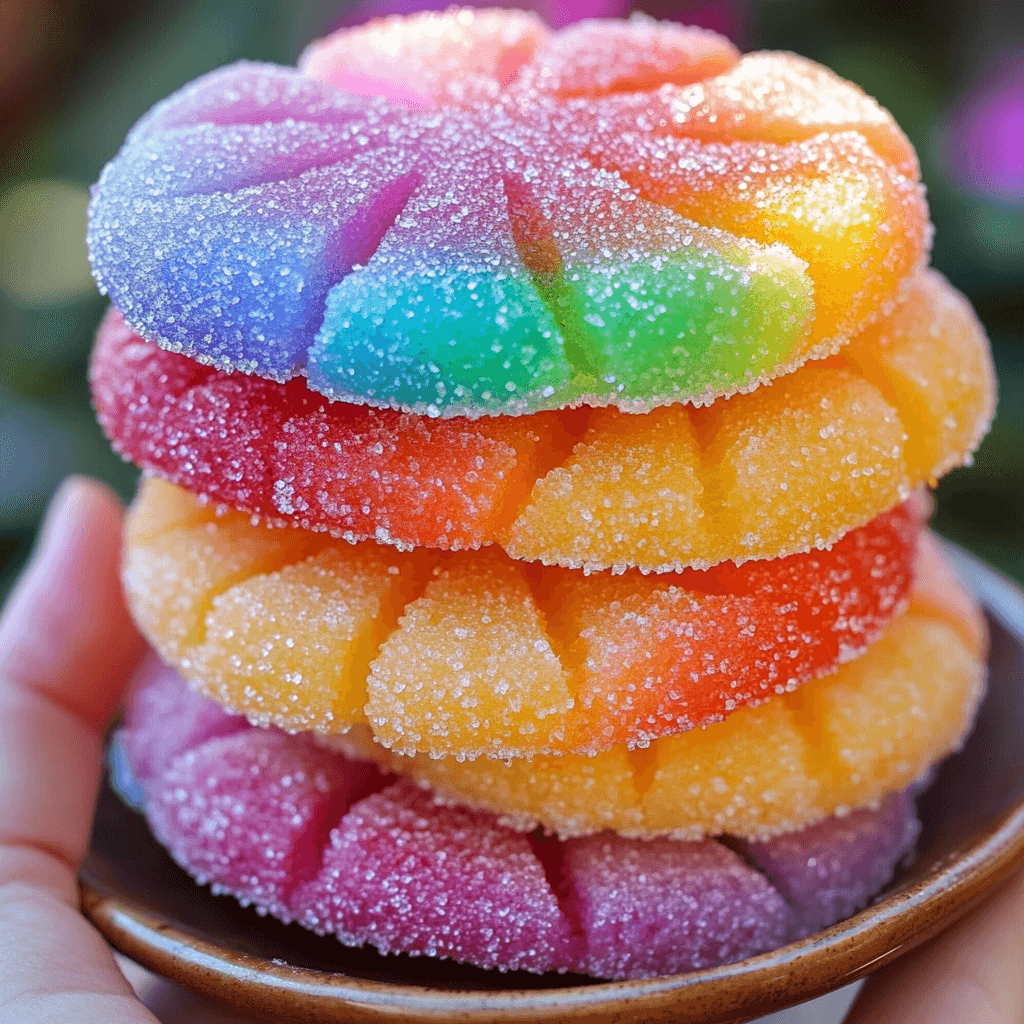 Rainbow Jello Sugar Cookies
