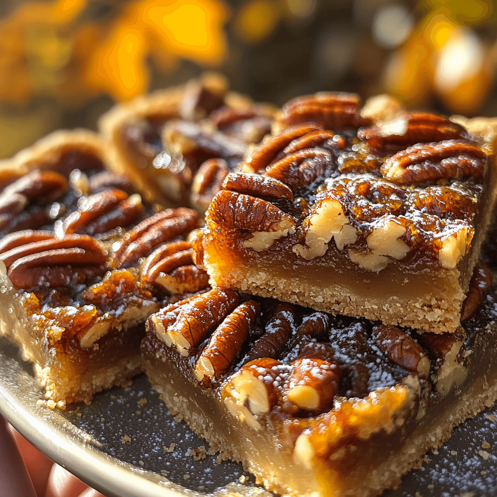 Southern Bourbon Pecan Pie Bars