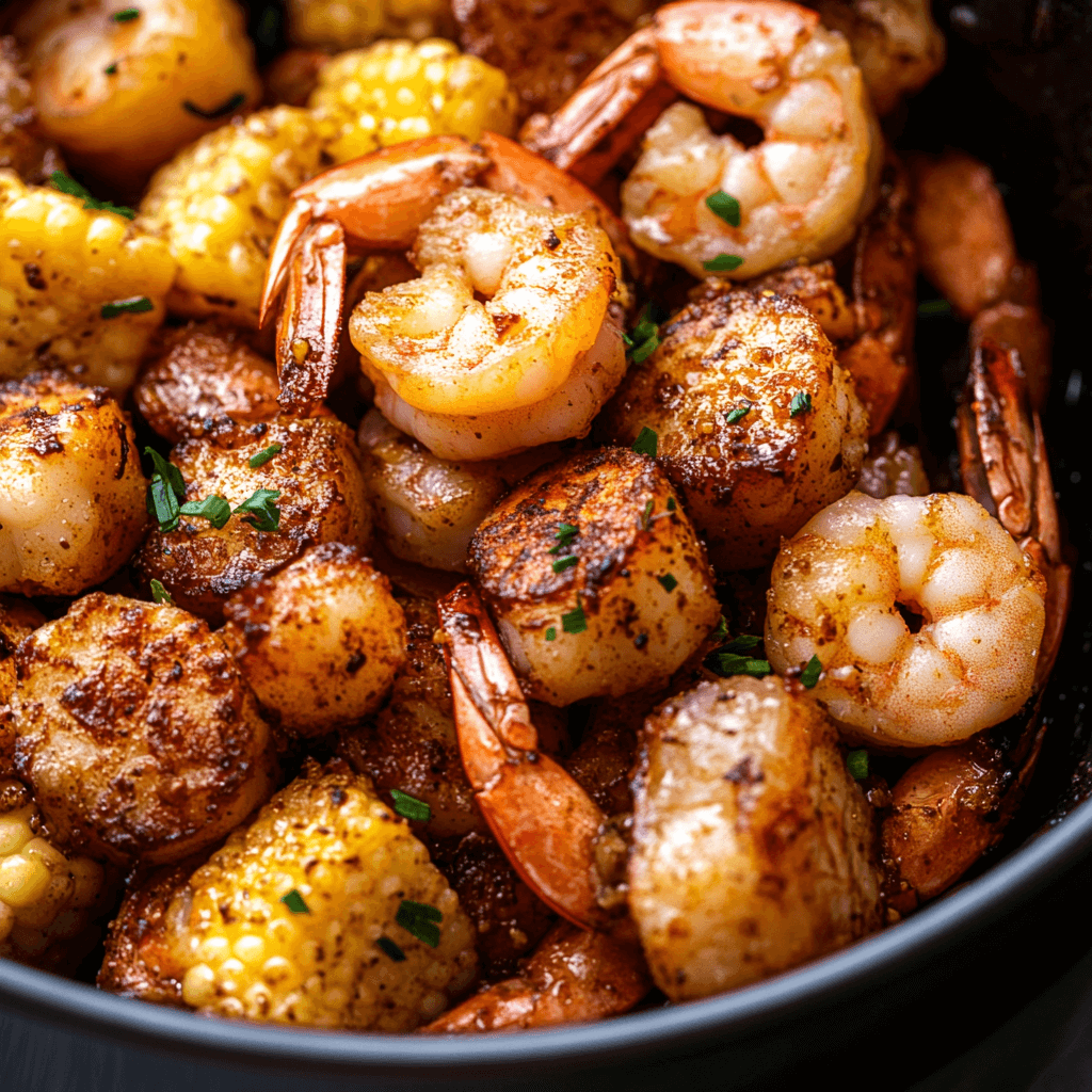 Air Fryer Shrimp Boil