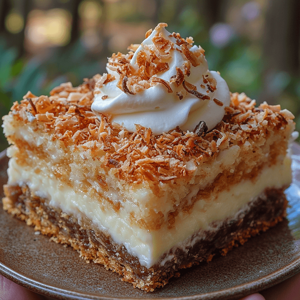 Coconut Cream Cheese Dream Bars