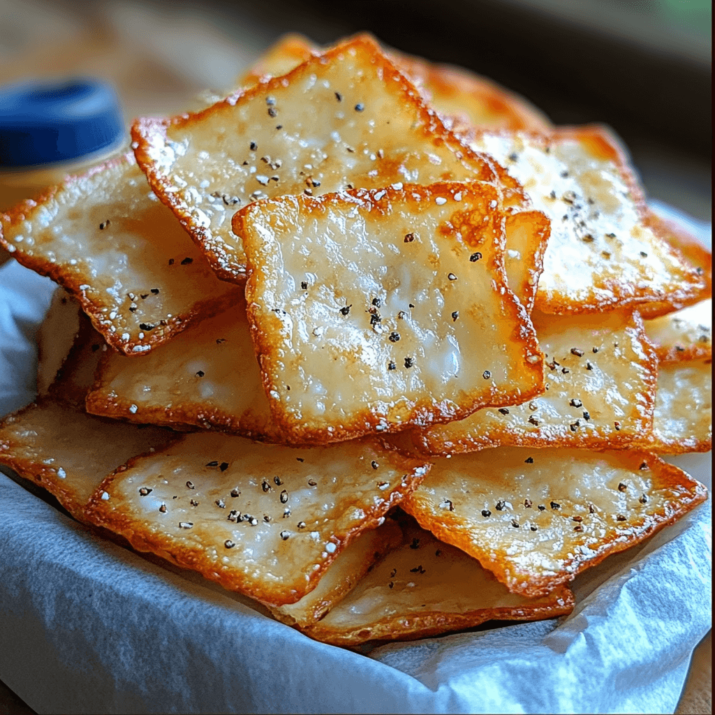 Crispy & Crunchy Cottage Cheese Chips