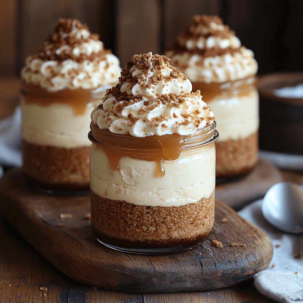 Decadent Salted Caramel & Amarula Cheesecake Jars