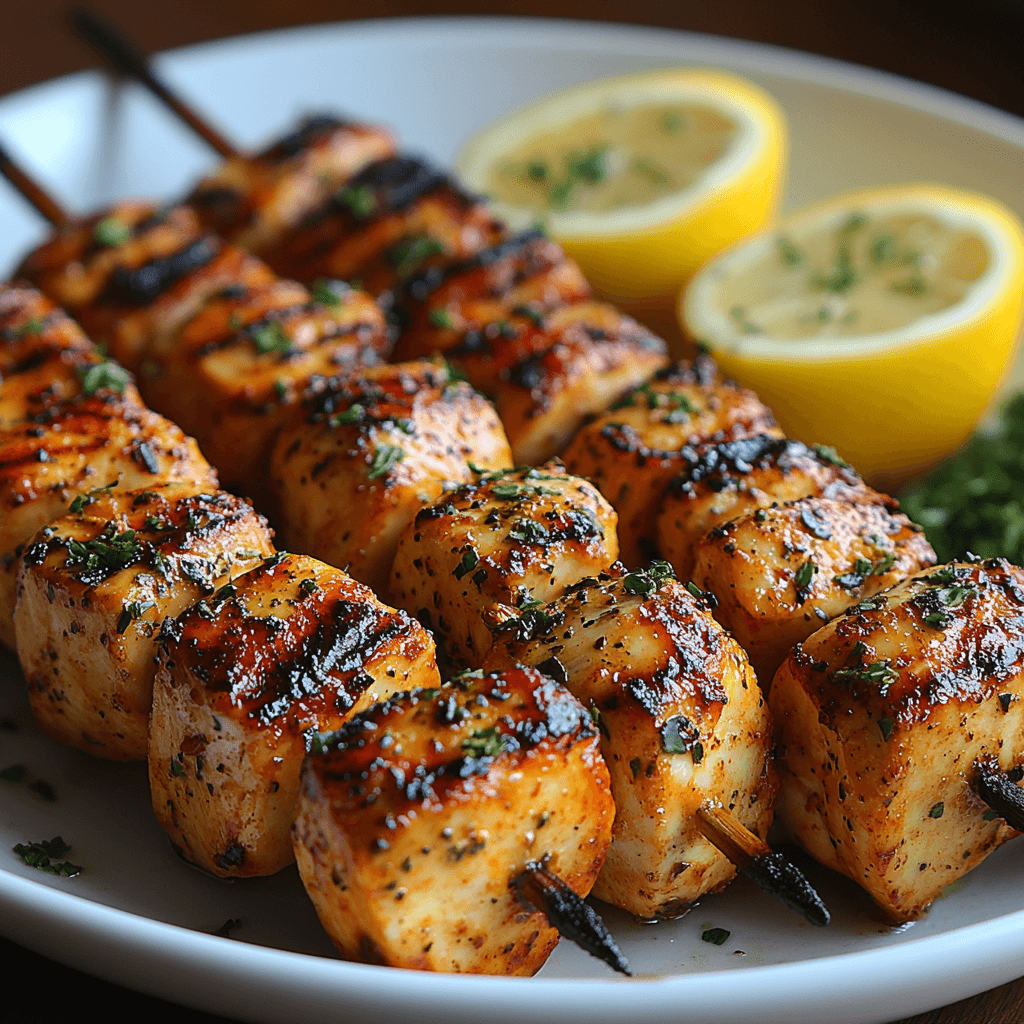 Delicious & Easy Grilled Chicken Skewers