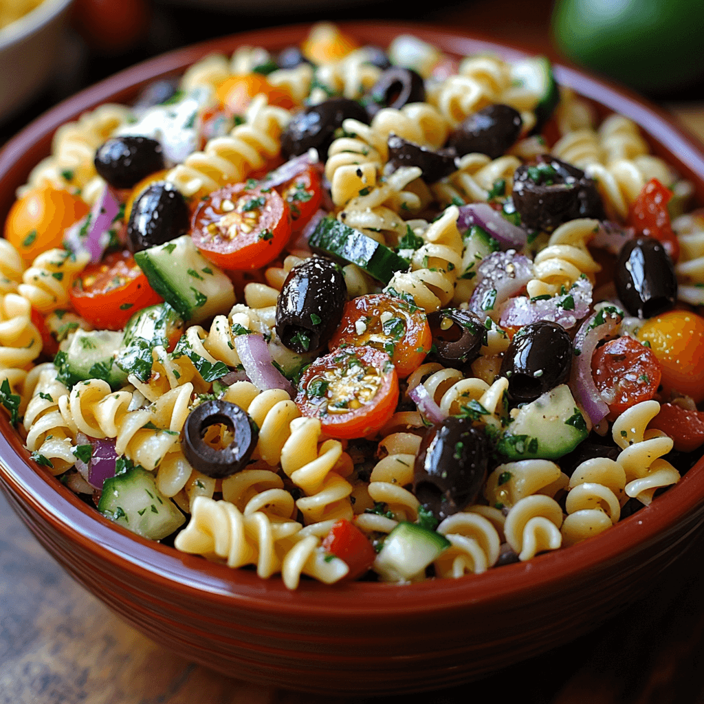 Delicious Rotini Pasta Salad with Homemade Dressing