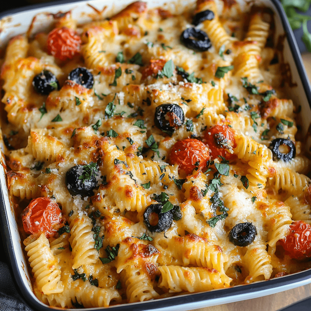 Deliciously Easy Baked Mediterranean Pasta