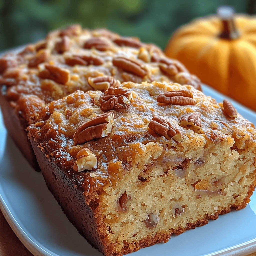 Deliciously Easy Pumpkin Spice Pecanbread
