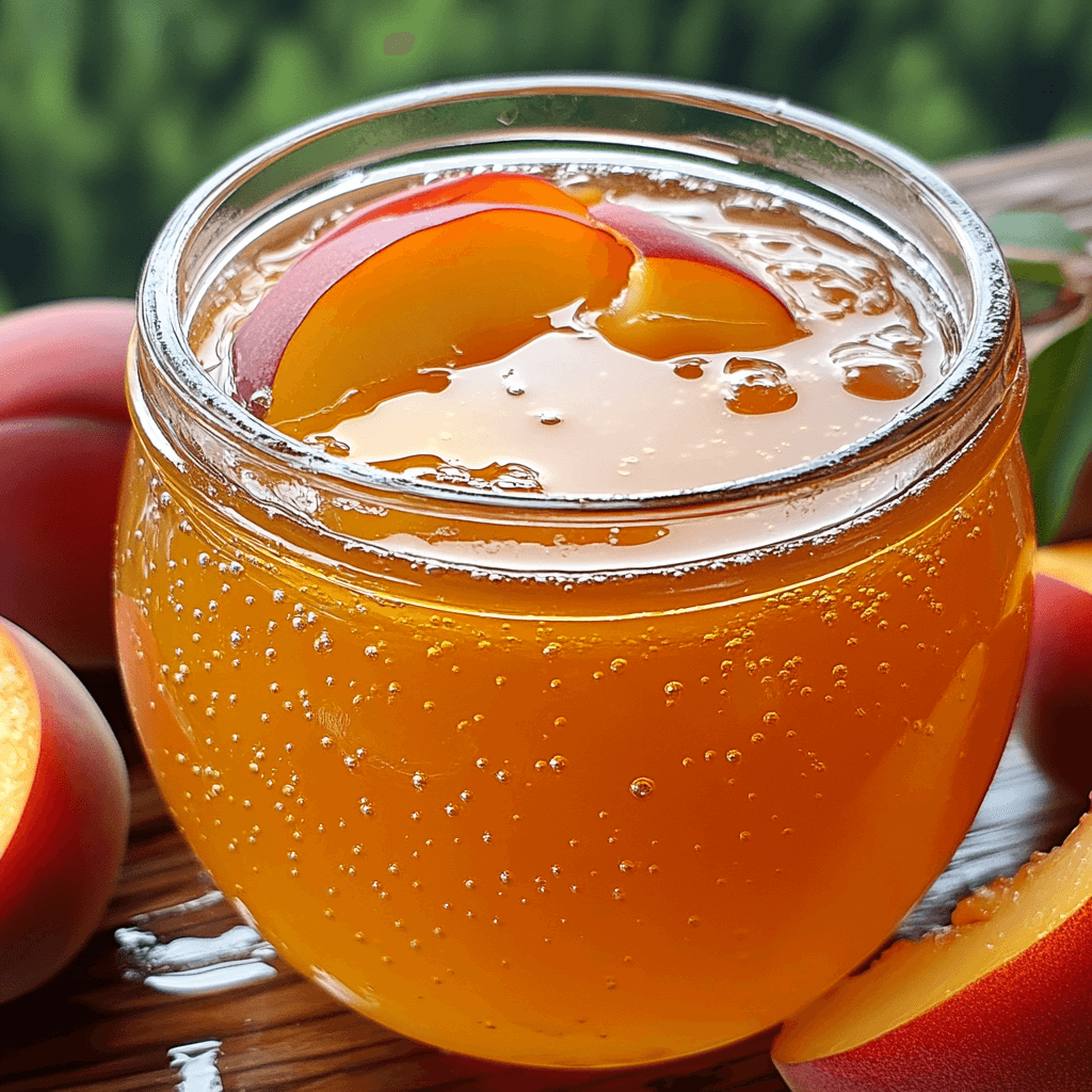 Delightful Homemade Peach Syrup