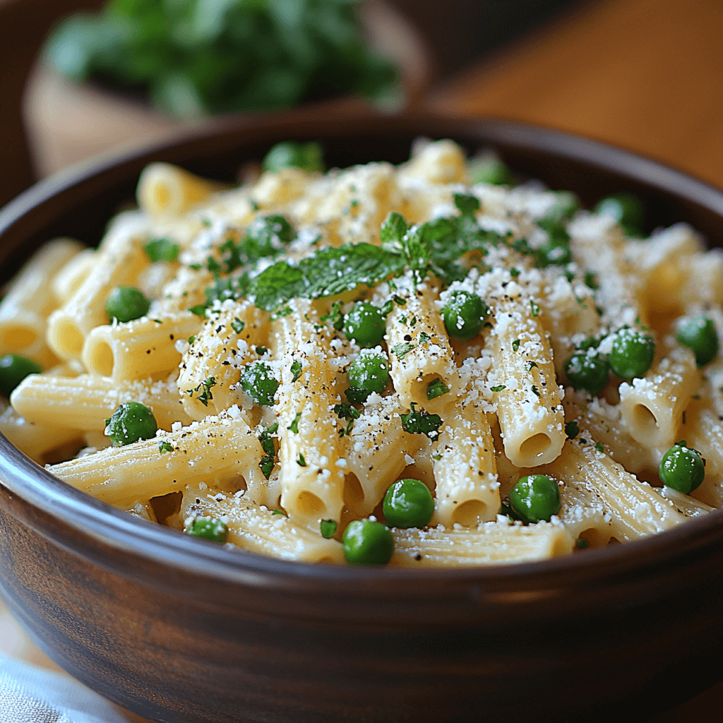Delightful Spring Pea and Mint Pasta