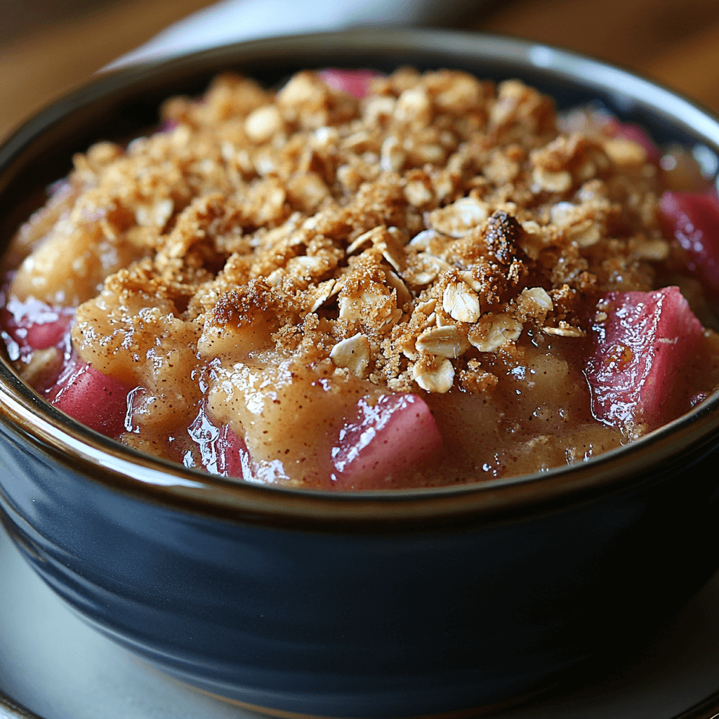 Easy Rhubarb Crisp