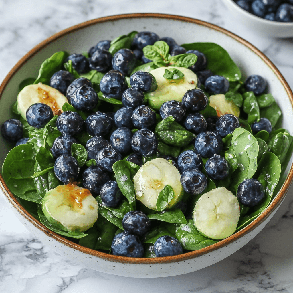Easy Spinach Blueberry Salad