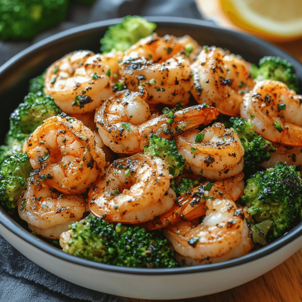 Garlic Shrimp and Broccoli