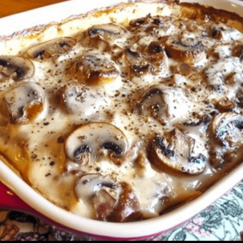 Hamburger Mushroom Bake