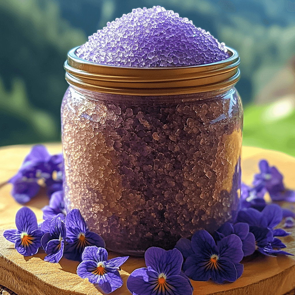 Homemade Violet Sugar 
