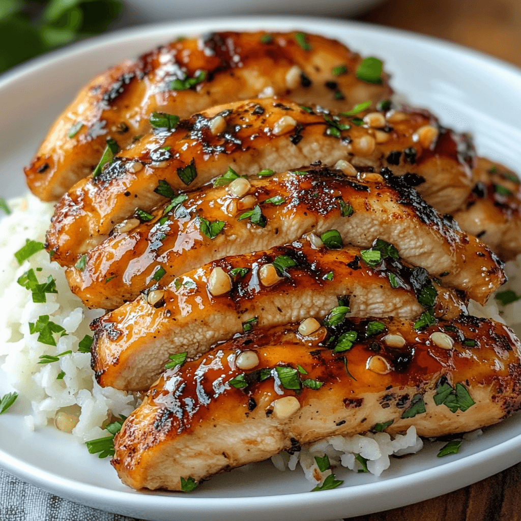 Honey Garlic Chicken Breasts