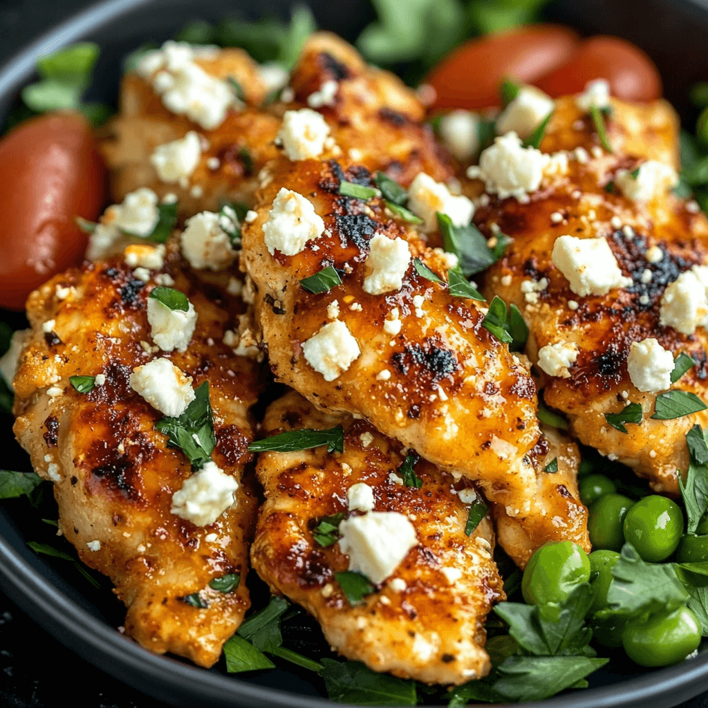 Irresistibly Crispy Hot Honey Feta Chicken